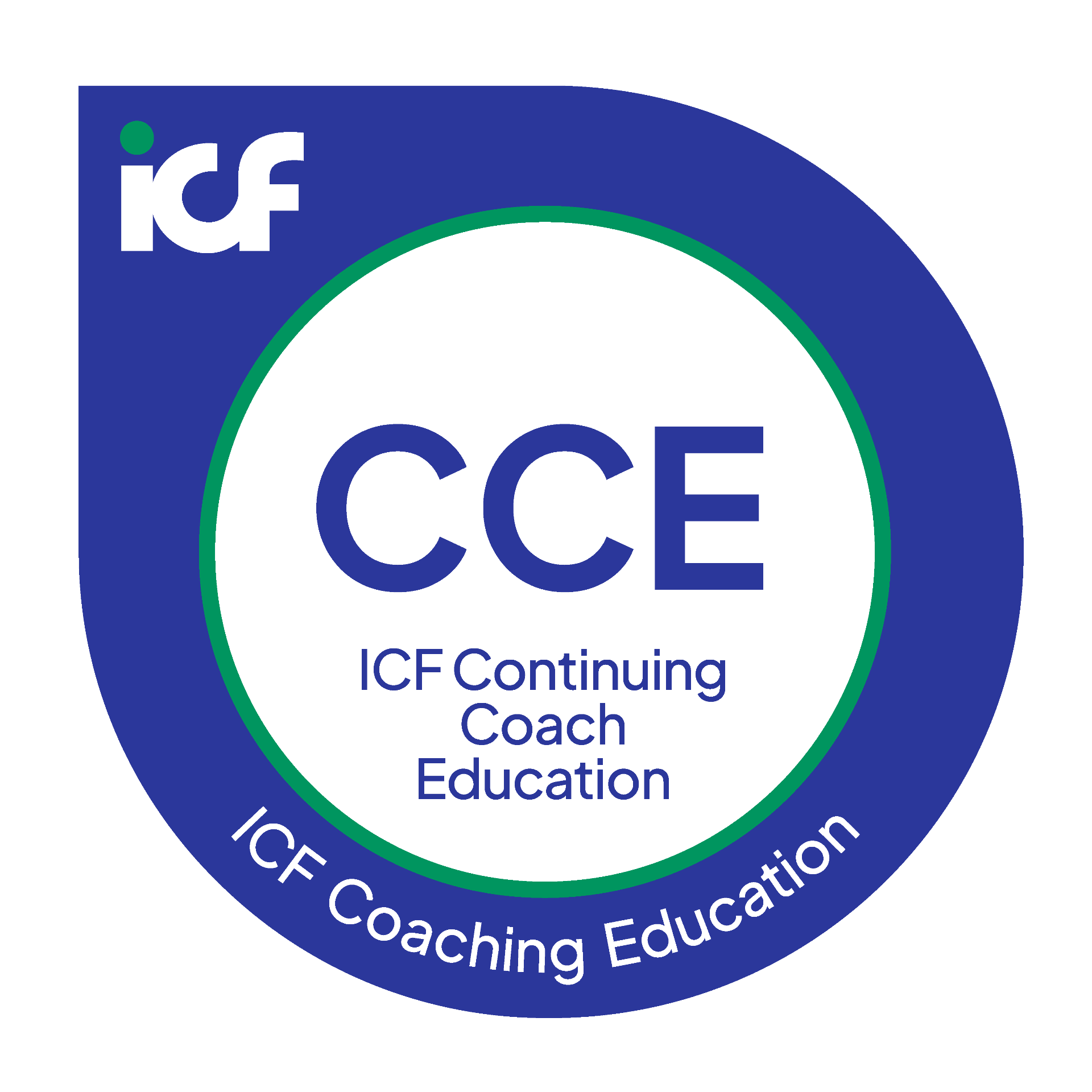 ICF Continuing Coach Education accredited badge